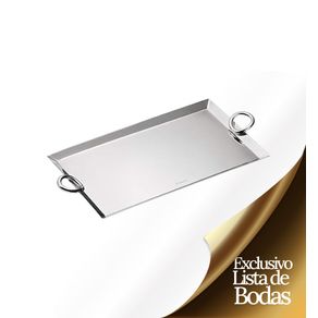 Bandeja Rectangular Vertigo Plata 25X14 Cm Christofle